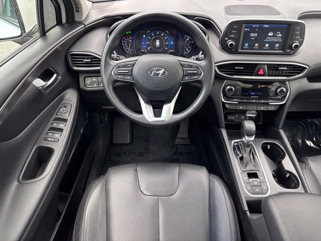 2020 Quartz White Hyundai Santa Fe SEL AWD SUV