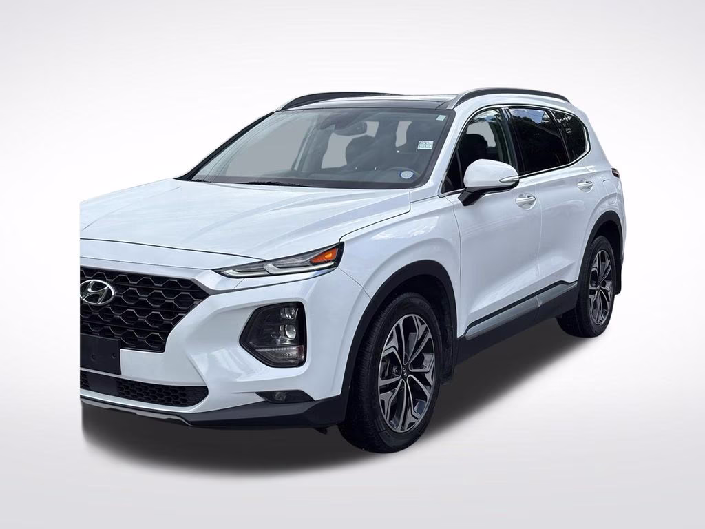2020 Quartz White Hyundai Santa Fe SEL AWD SUV