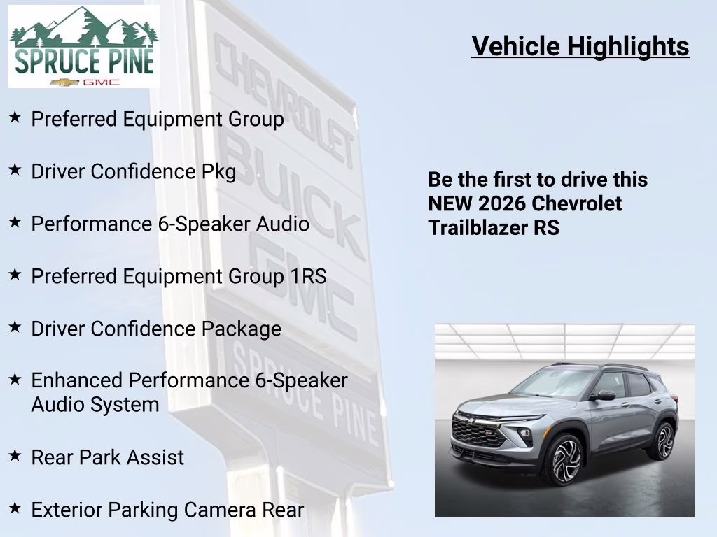 2026 Sterling Gray Metallic Chevrolet Trailblazer RS FWD SUV