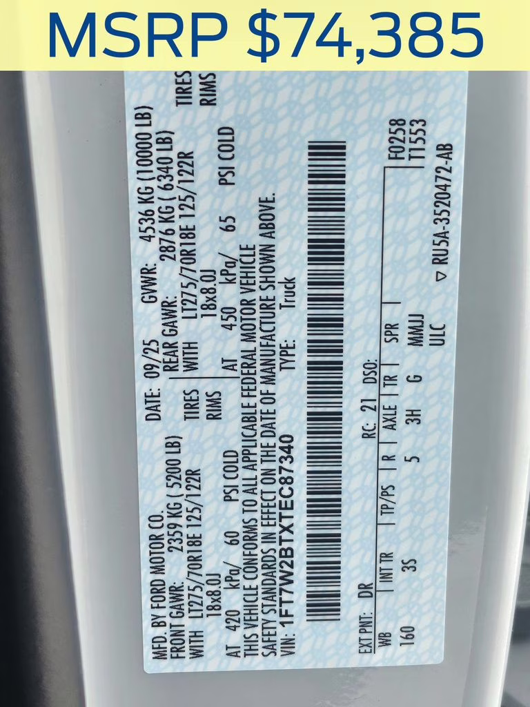 2026 Avalanche Ford Super Duty F-250 SRW XLT 4X4 Truck