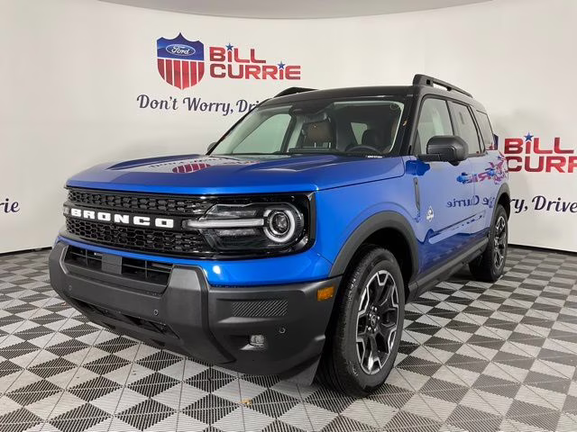 2025 Blue Metallic Ford Bronco Sport Outer Banks 4X4 SUV