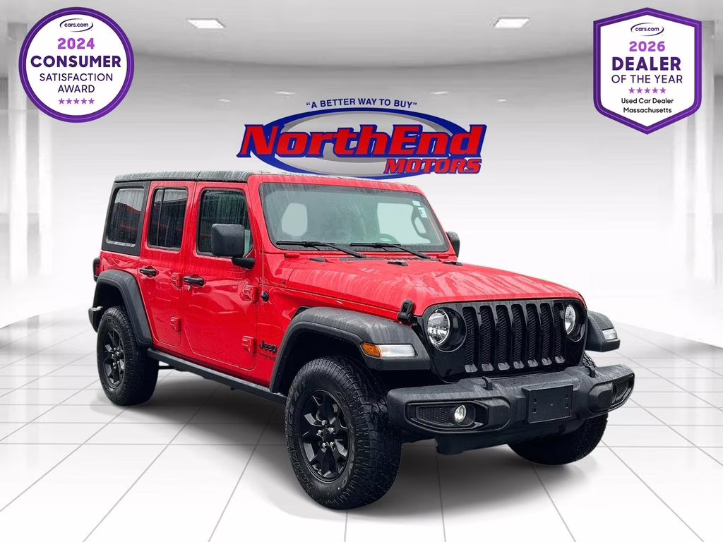 2022 Firecracker Red Clearcoat Jeep Wrangler Unlimited Willys 4X4 SUV