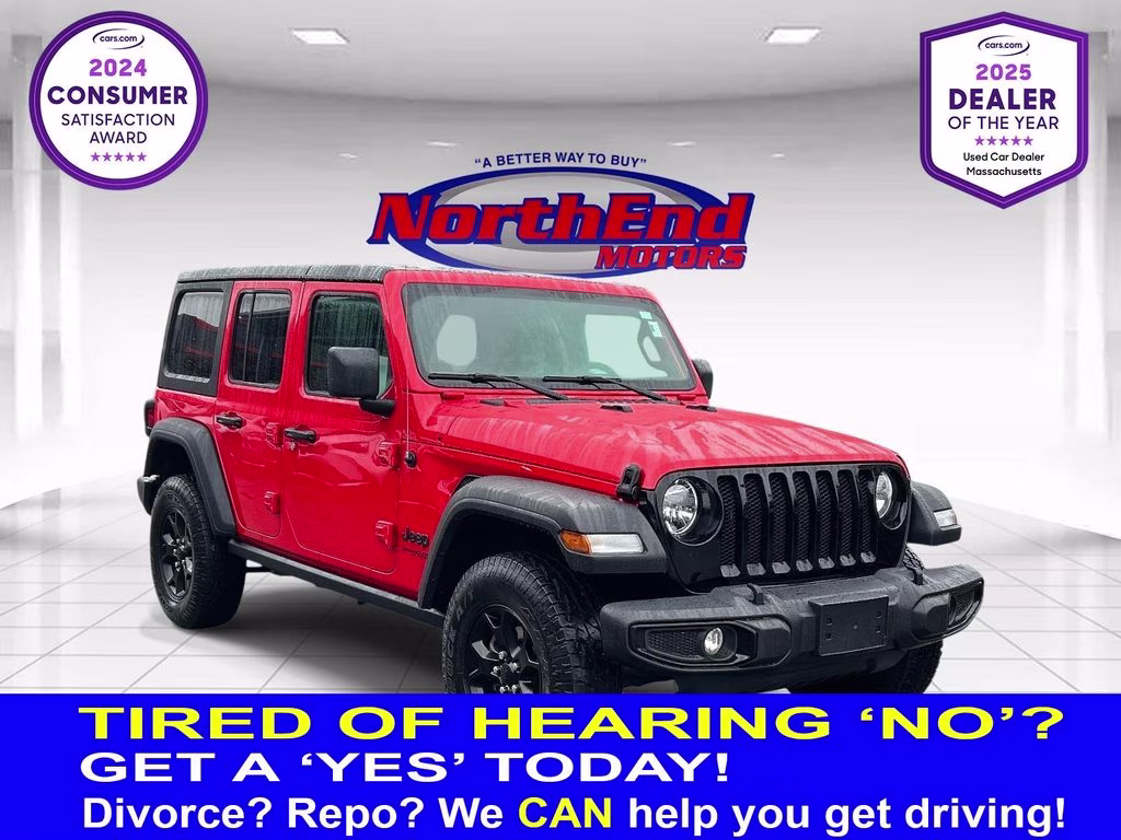 2022 Firecracker Red Clearcoat Jeep Wrangler Unlimited Willys 4X4 SUV