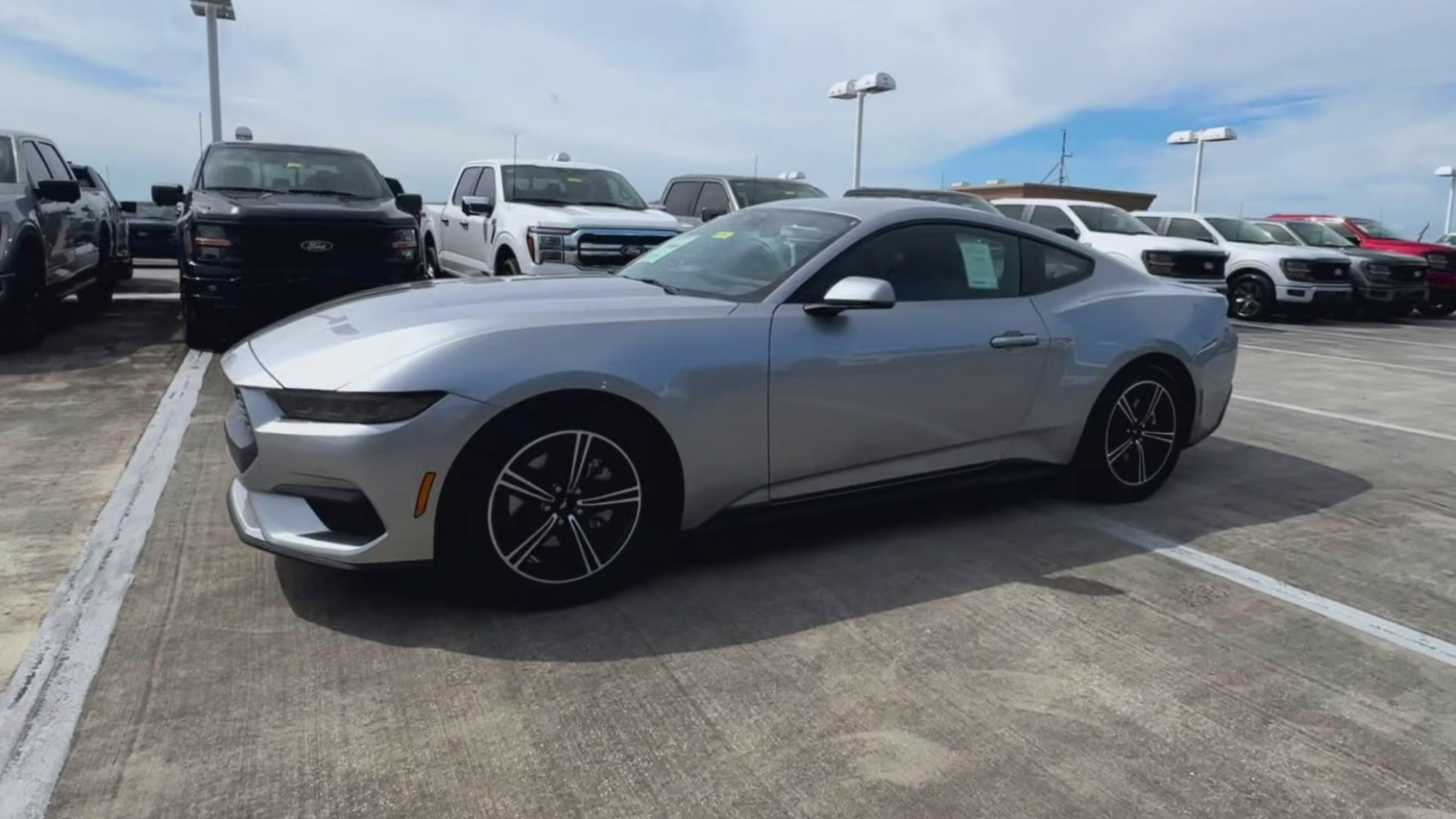 2025 Iconic Silver Metallic Ford Mustang EcoBoost Premium RWD Coupe