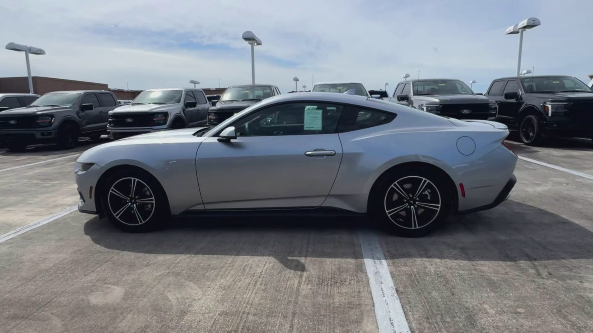 2025 Iconic Silver Metallic Ford Mustang EcoBoost Premium RWD Coupe