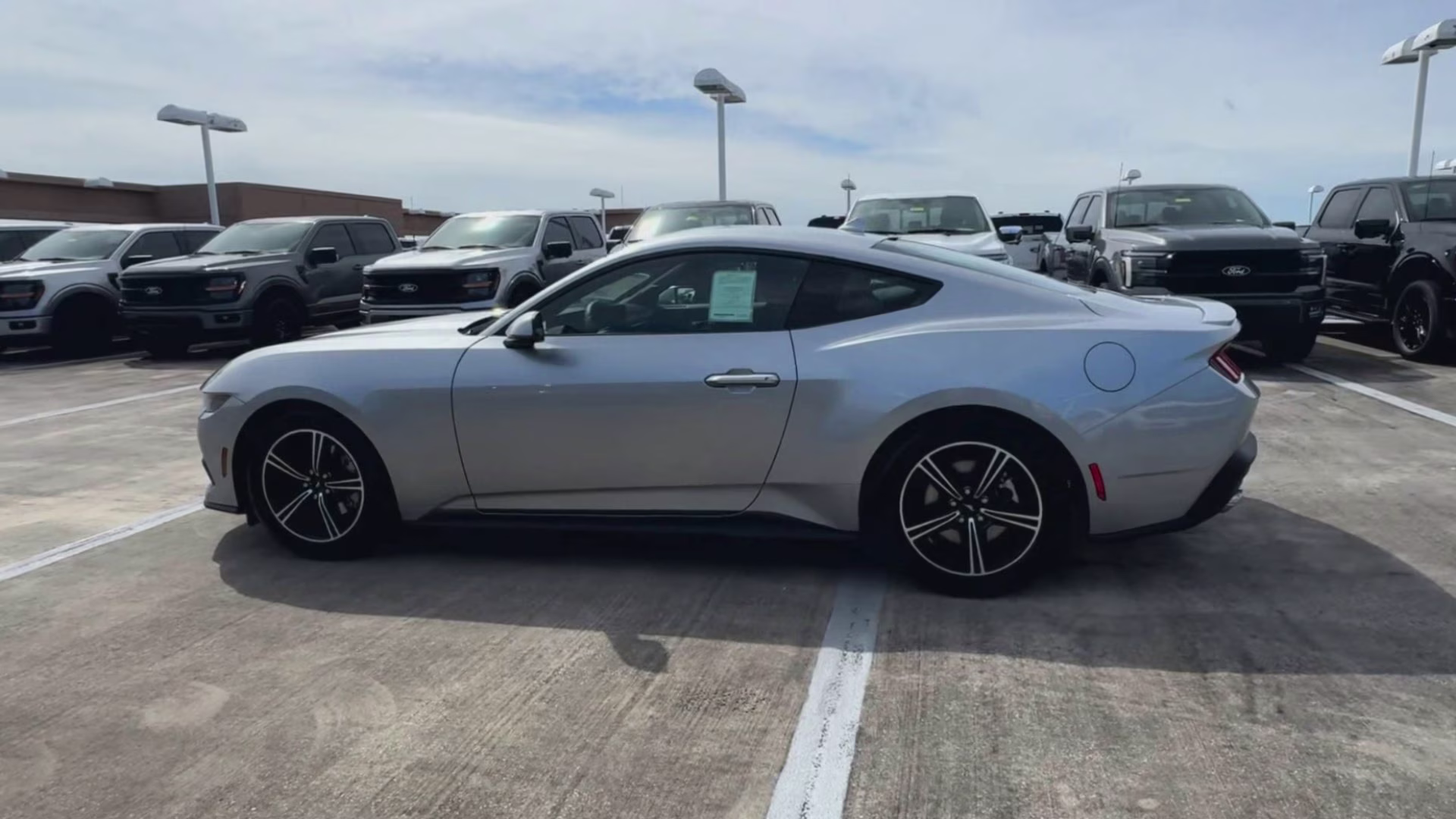2025 Iconic Silver Metallic Ford Mustang EcoBoost Premium RWD Coupe