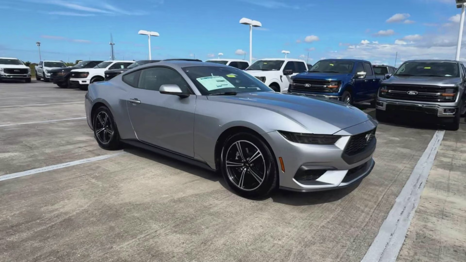 2025 Iconic Silver Metallic Ford Mustang EcoBoost Premium RWD Coupe