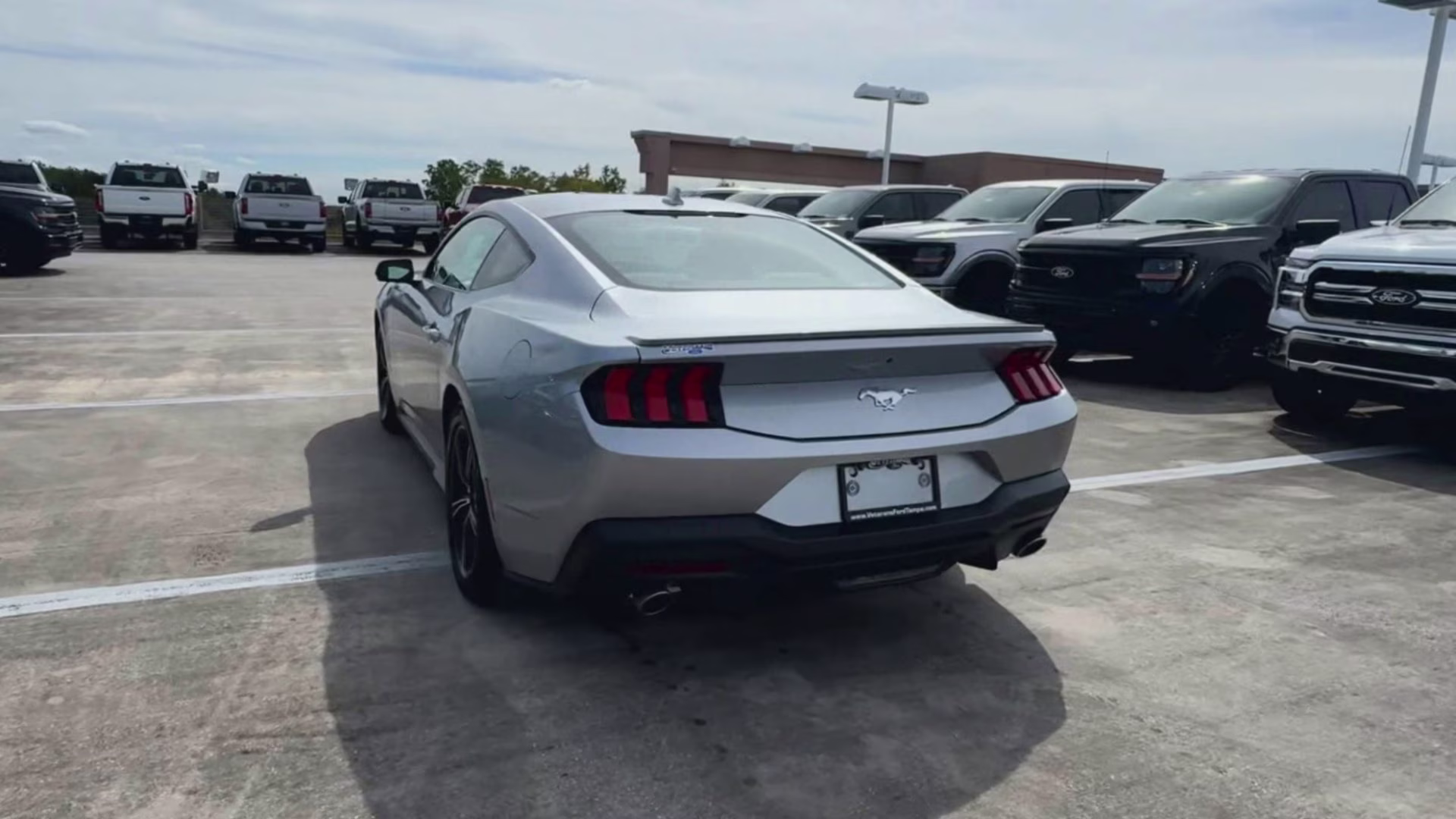 2025 Iconic Silver Metallic Ford Mustang EcoBoost Premium RWD Coupe