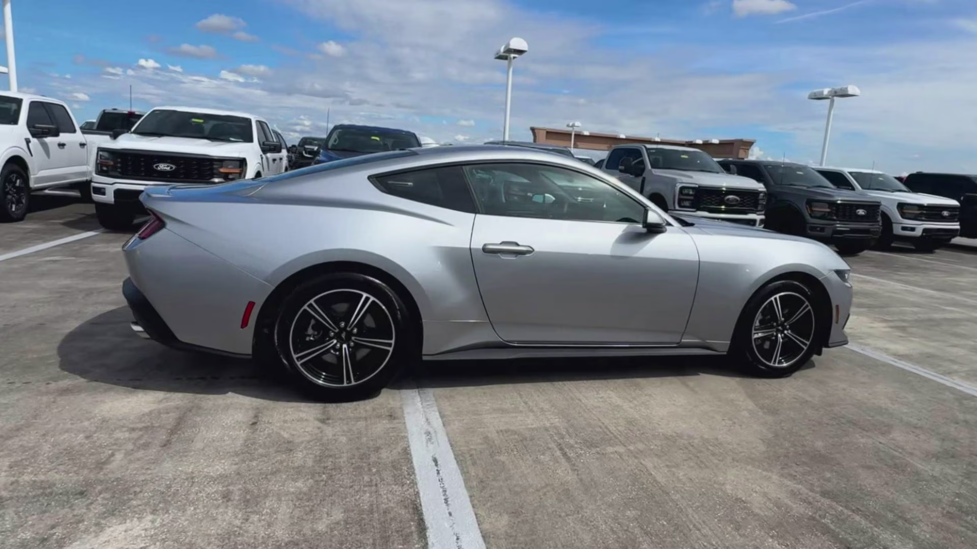 2025 Iconic Silver Metallic Ford Mustang EcoBoost Premium RWD Coupe