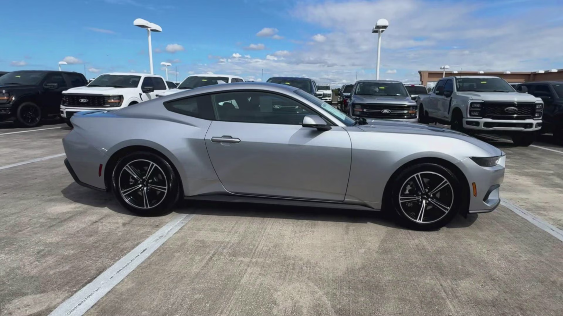 2025 Iconic Silver Metallic Ford Mustang EcoBoost Premium RWD Coupe