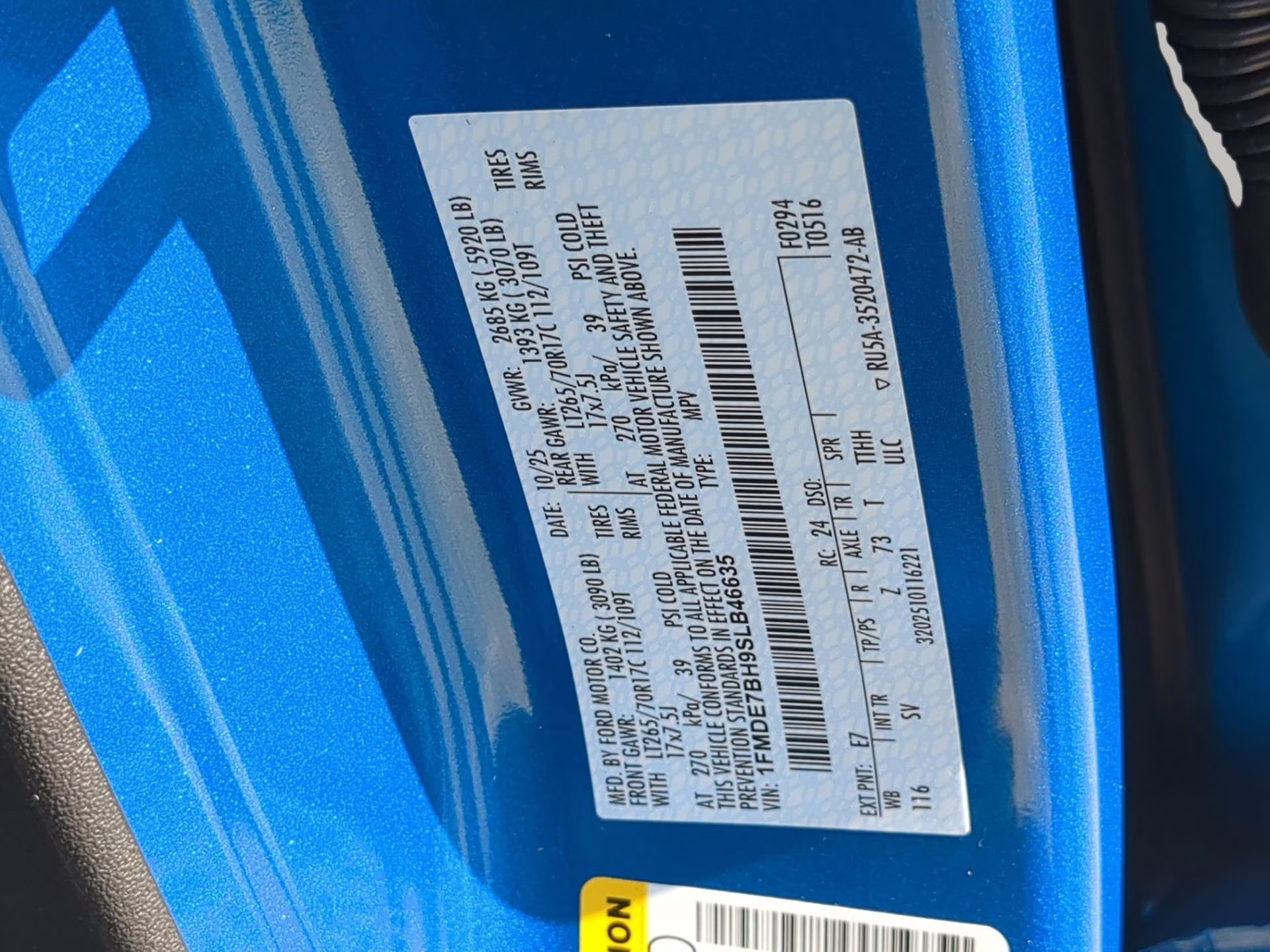 2025 Velocity Blue Metallic Ford Bronco Big Bend 4X4 Convertible