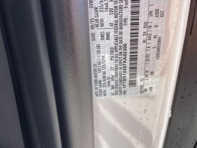 2026 Oxford White Ford Transit Cargo Van Base RWD Van
