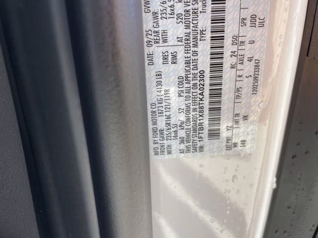 2026 Oxford White Ford Transit Cargo Van RWD Van