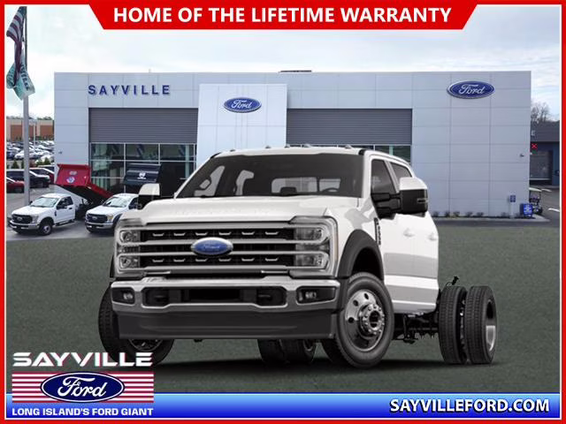 2025 Oxford White Ford Super Duty F-550 DRW XL 4WD Crew Cab 179 WB 60 CA 4X4 Truck