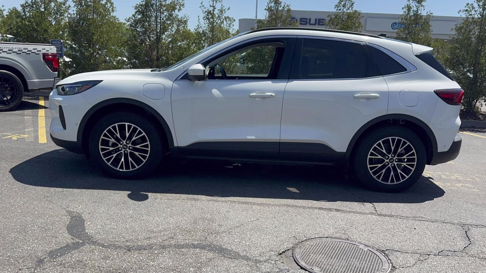 2023 Star White Metallic Tri-Coat Ford Escape PHEV FWD FWD SUV