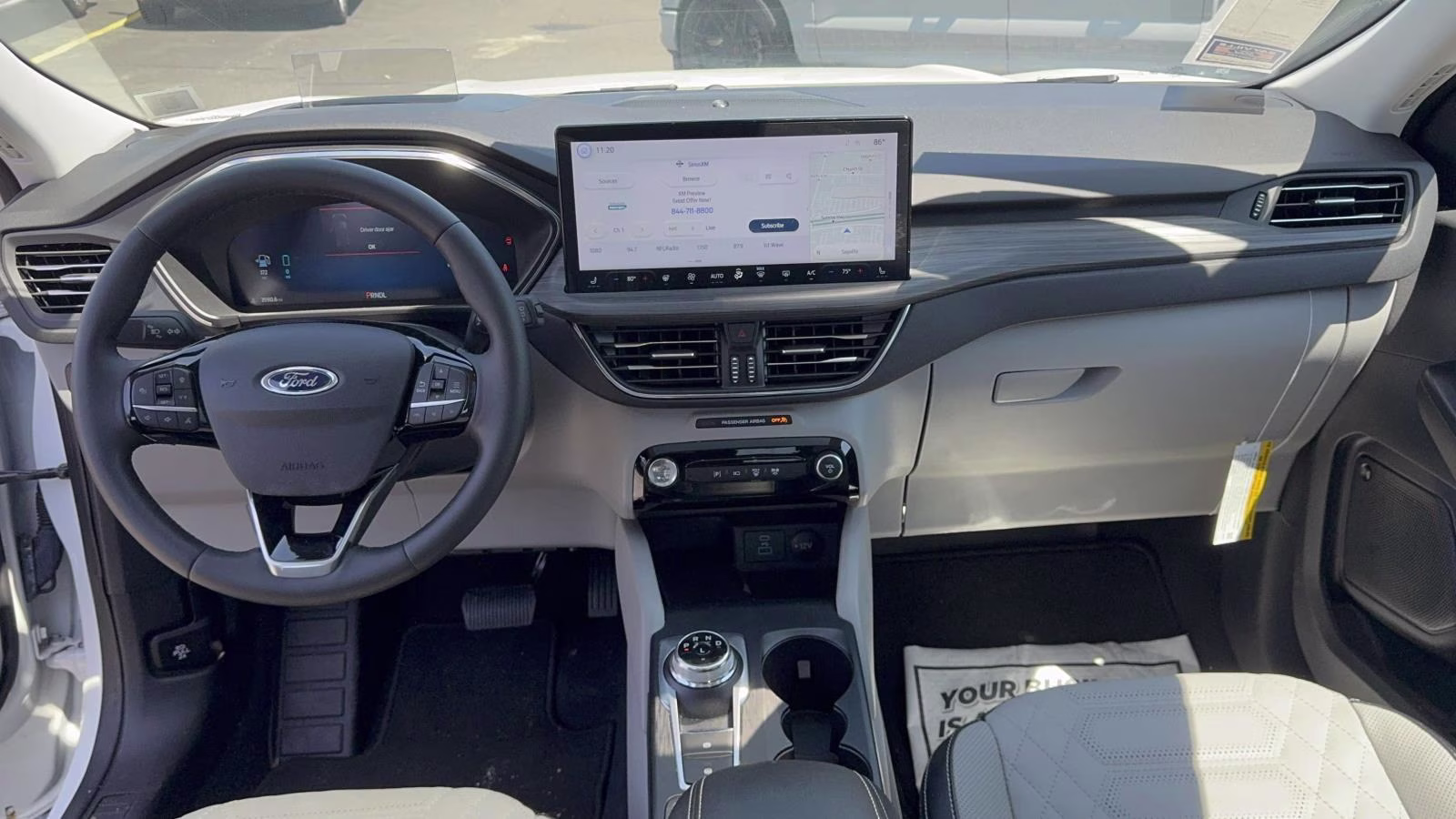 2023 Star White Metallic Tri-Coat Ford Escape PHEV FWD FWD SUV