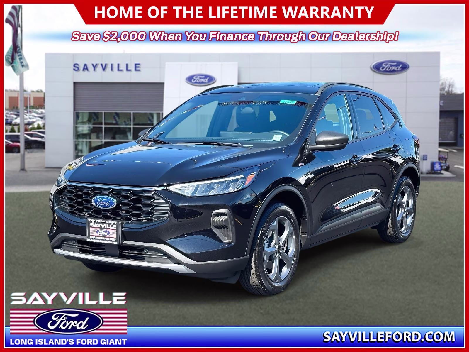 2025 Agate Black Metallic Ford Escape ST-Line AWD AWD SUV
