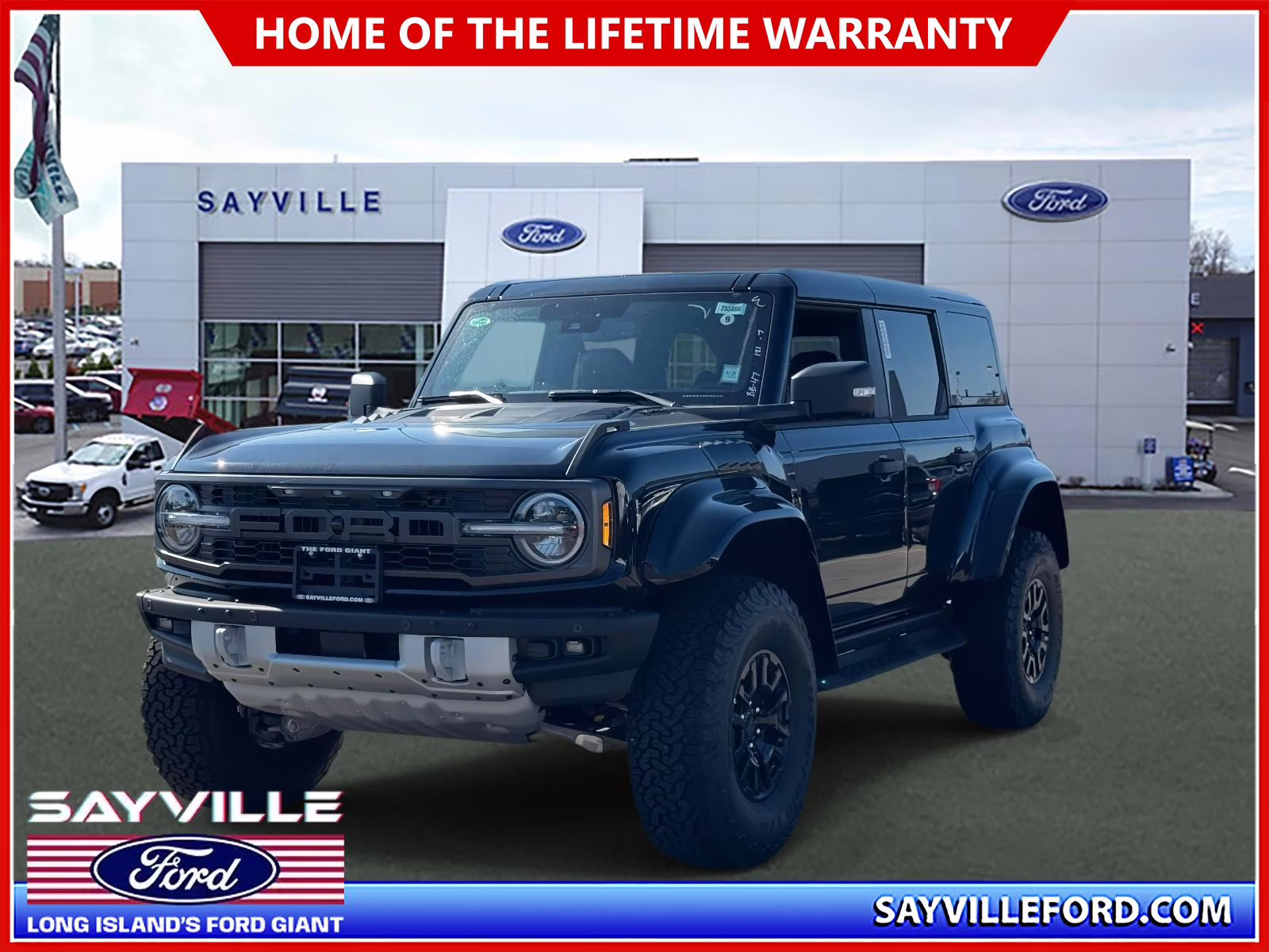 2025 Shadow Black Ford Bronco Raptor 4 Door Advanced 4x4 4X4 SUV