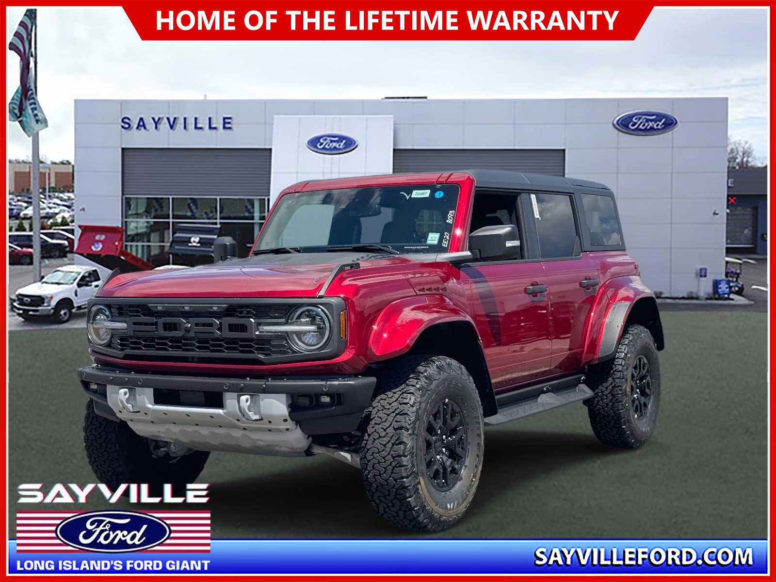 2025 Red Ford Bronco Raptor 4X4 SUV