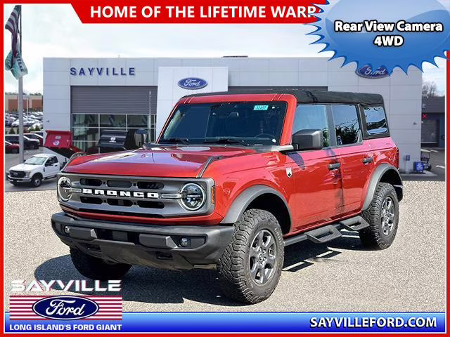 2023 Hot Pepper Red Metallic Tinted Clearcoat Ford Bronco Big Bend 4 Door 4x4 4X4 SUV