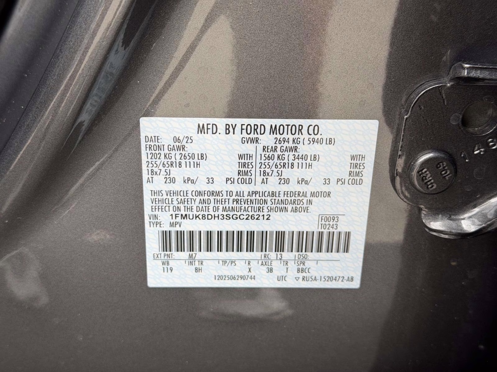 2025 Gray Ford Explorer Active 4WD 4X4 SUV