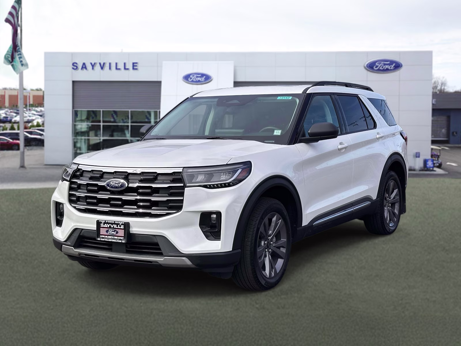 2025 Space White Metallic Ford Explorer Active 4WD 4X4 SUV