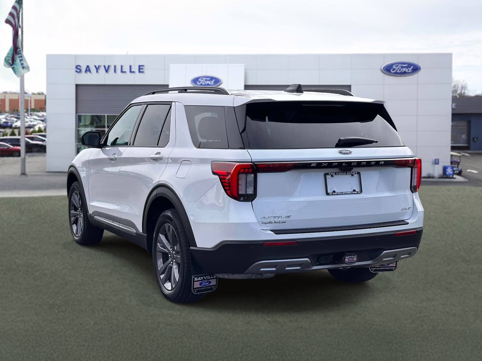 2025 Space White Metallic Ford Explorer Active 4WD 4X4 SUV