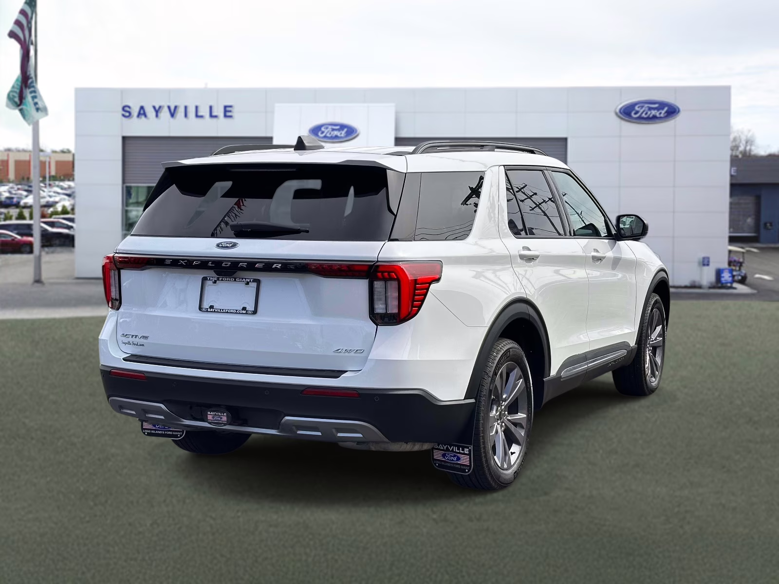 2025 Space White Metallic Ford Explorer Active 4WD 4X4 SUV