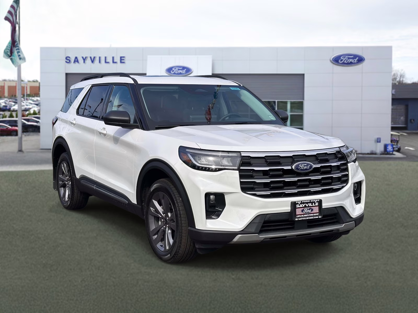 2025 Space White Metallic Ford Explorer Active 4WD 4X4 SUV