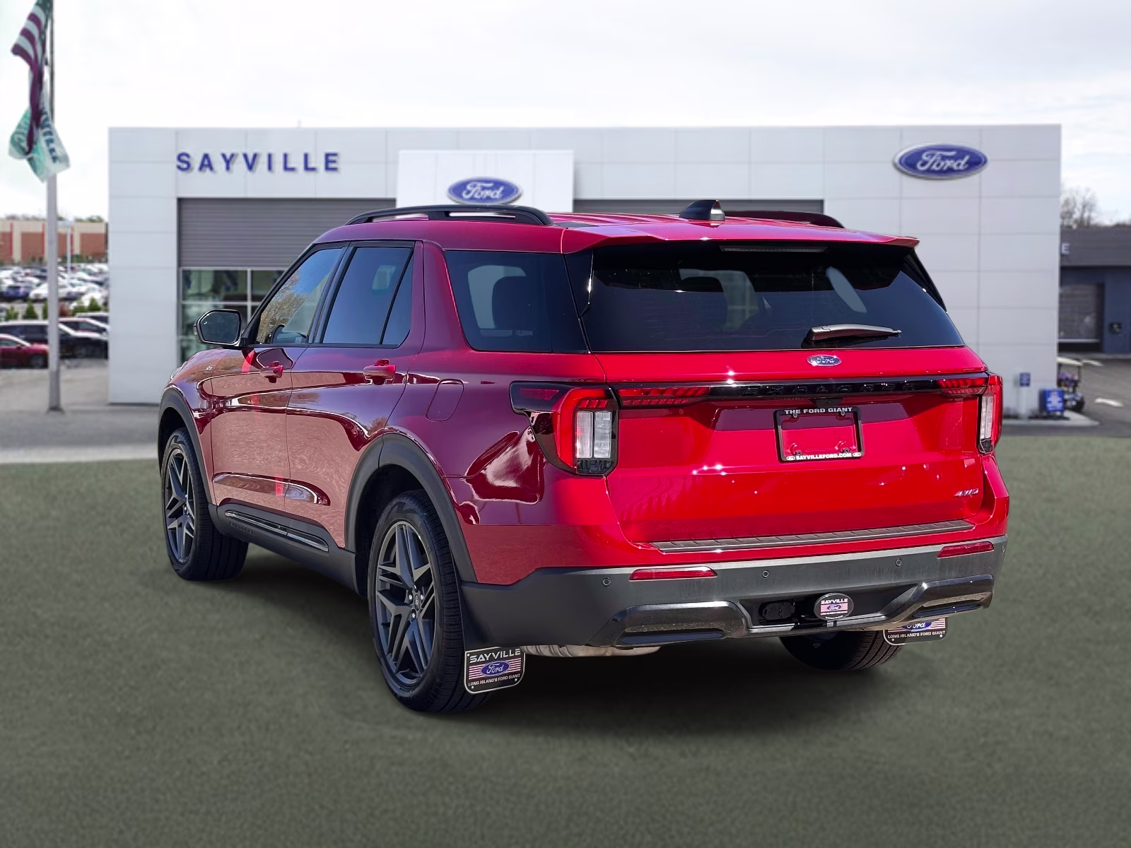 2025 Rapid Red Metallic Tinted Clearcoat Ford Explorer ST-Line 4WD 4X4 SUV