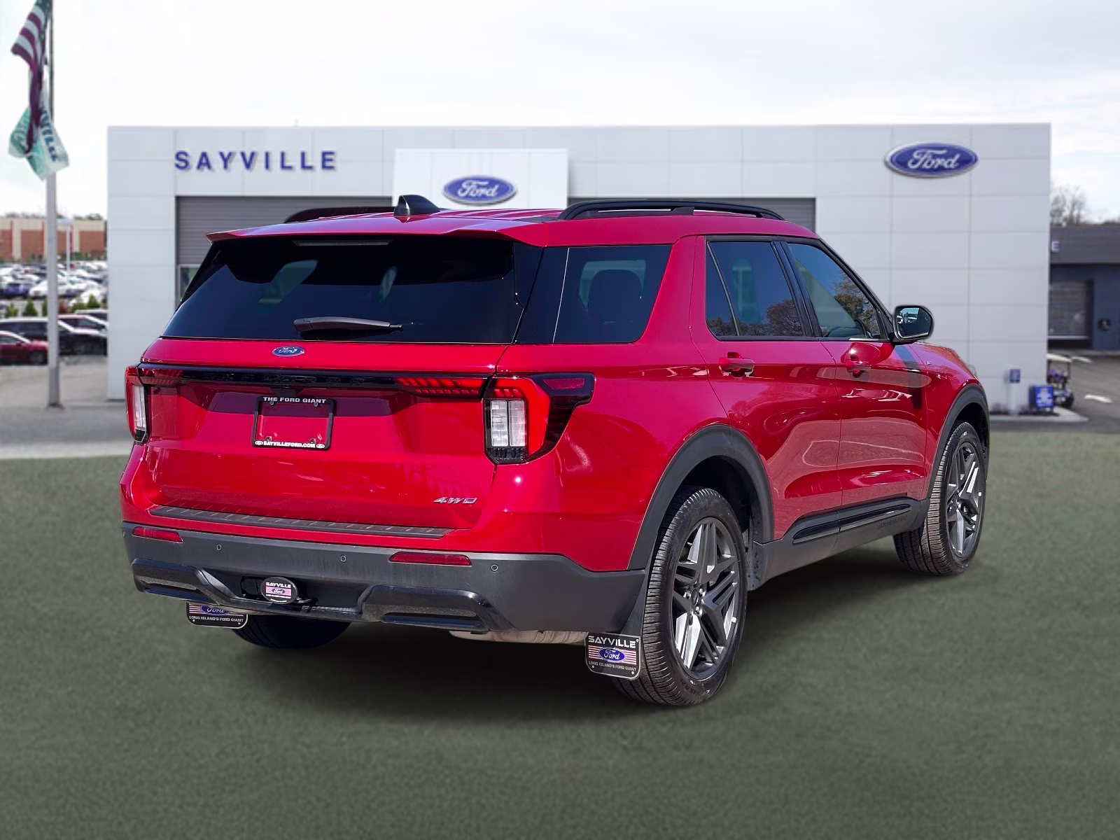 2025 Rapid Red Metallic Tinted Clearcoat Ford Explorer ST-Line 4WD 4X4 SUV
