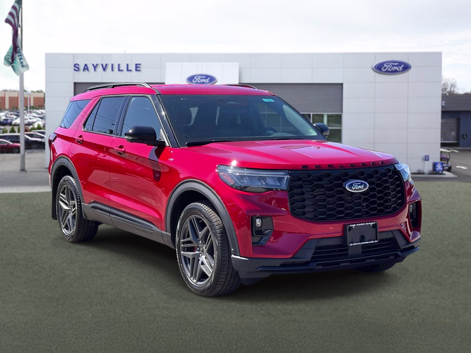 2025 Rapid Red Metallic Tinted Clearcoat Ford Explorer ST-Line 4WD 4X4 SUV