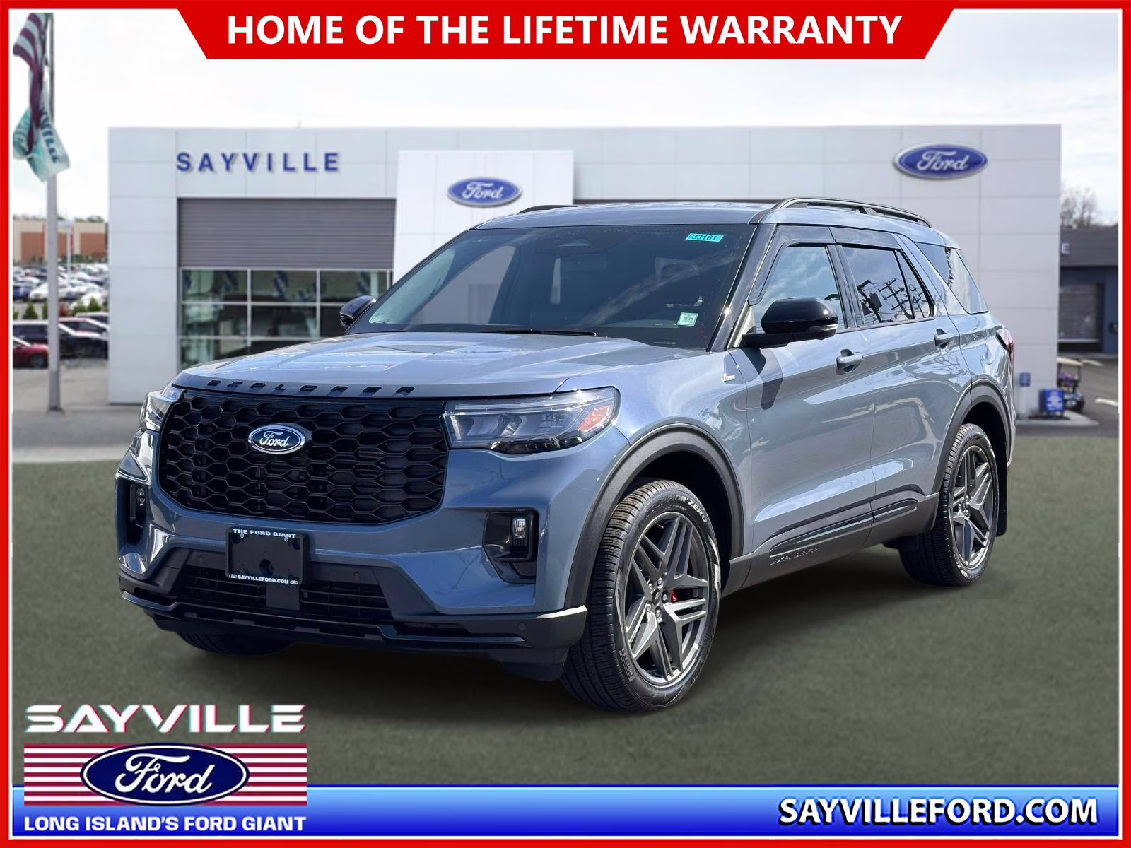 2025 Vapor Blue Metallic Ford Explorer ST-Line 4WD 4X4 SUV