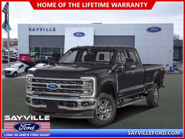 2025 Agate Black Metallic Ford Super Duty F-350 SRW LARIAT 4WD Crew Cab 6.75' Box 4X4 Truck