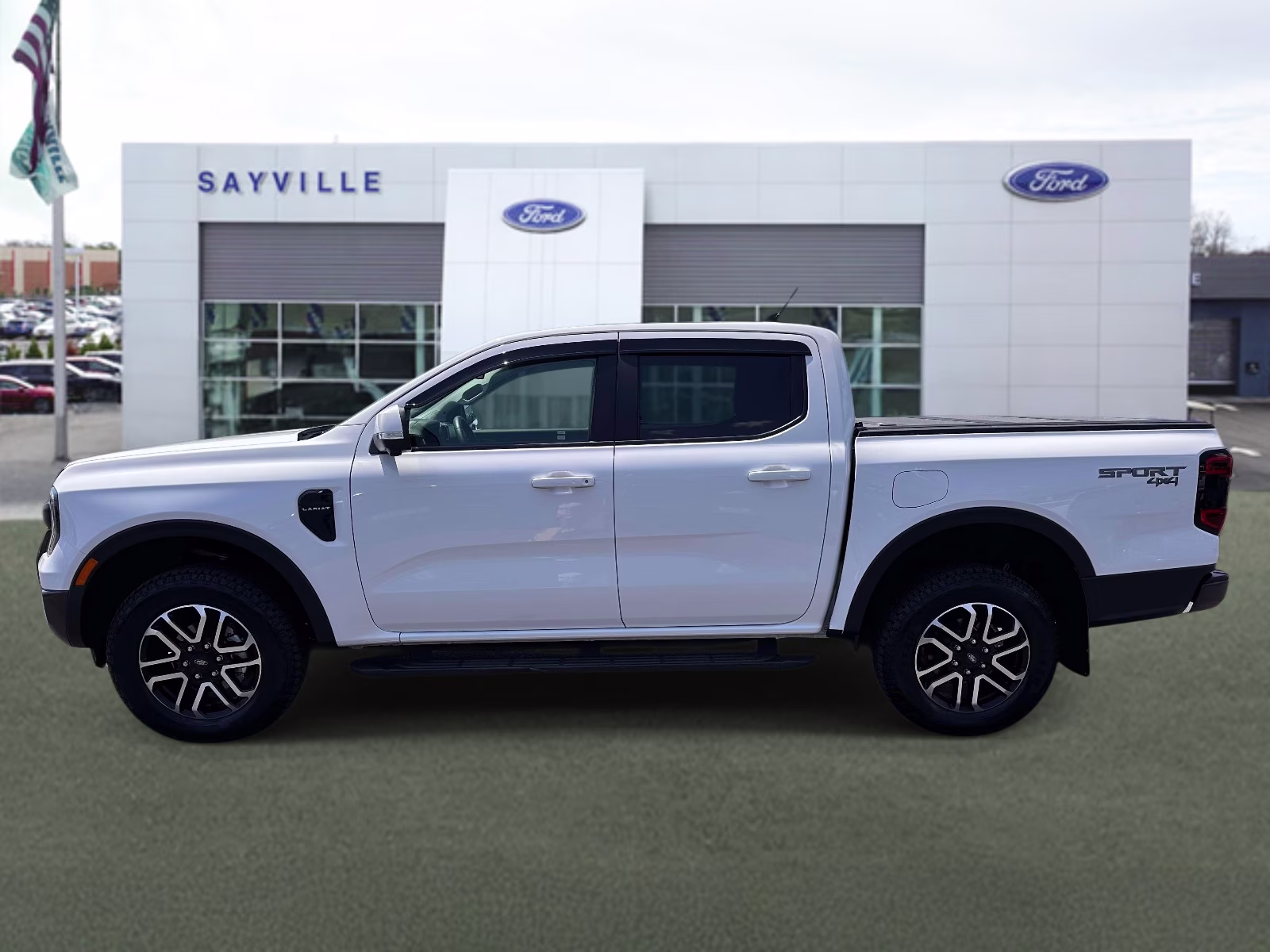 2025 Oxford White Ford Ranger LARIAT 4WD SuperCrew 5' Box 4X4 Truck