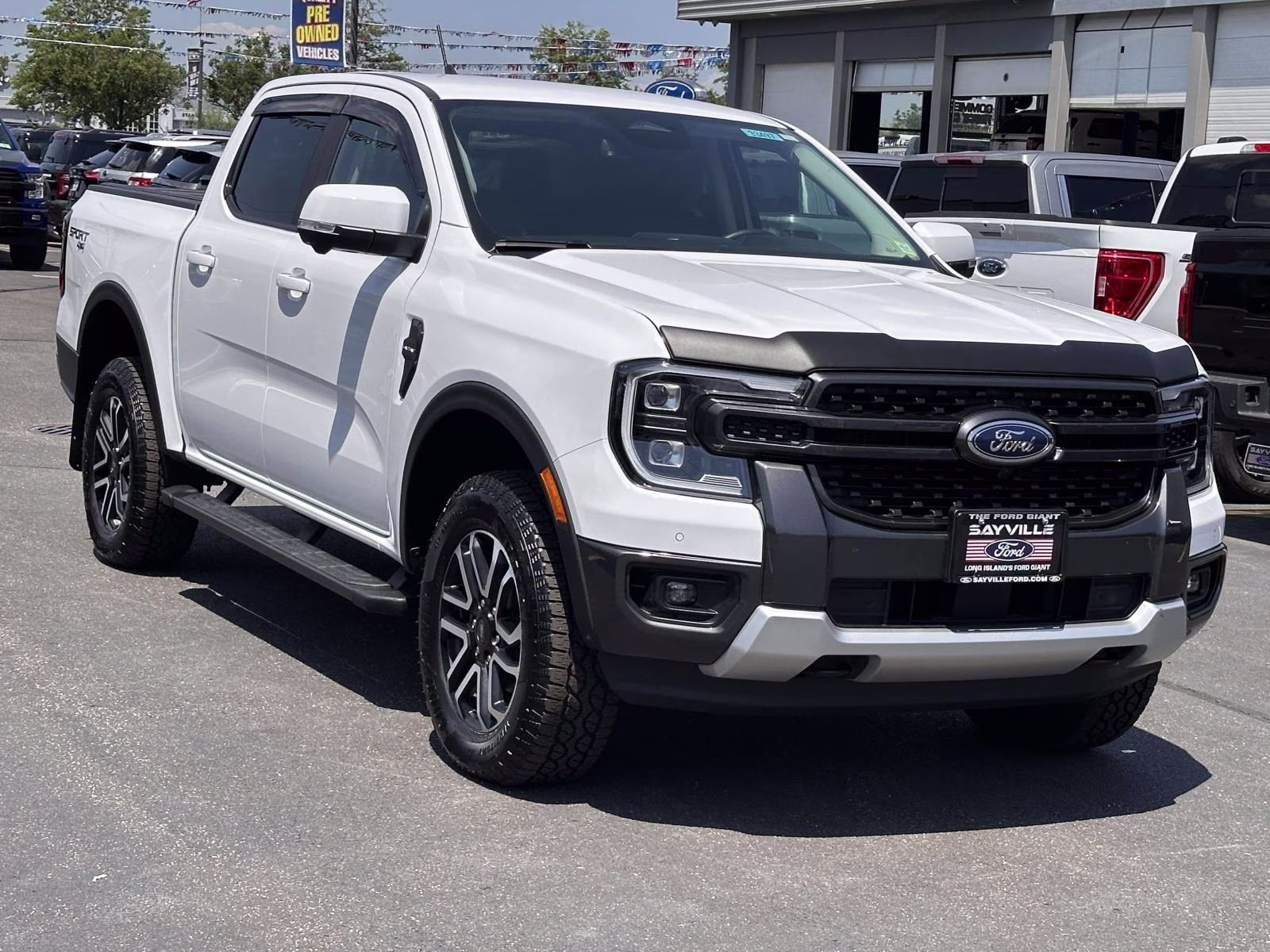 2025 Oxford White Ford Ranger LARIAT 4WD SuperCrew 5' Box 4X4 Truck