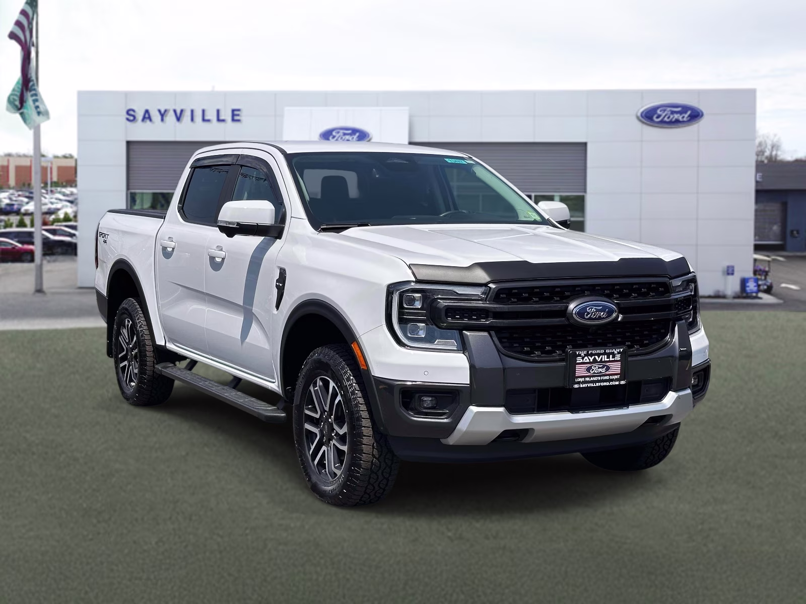 2025 Oxford White Ford Ranger LARIAT 4WD SuperCrew 5' Box 4X4 Truck