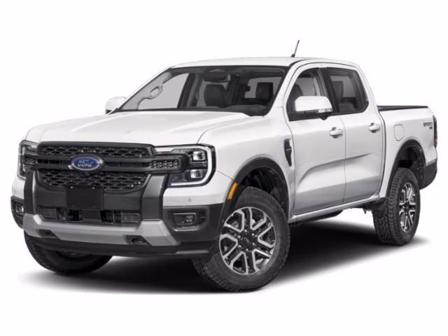 2025 White Ford Ranger Lariat 4X4 Truck