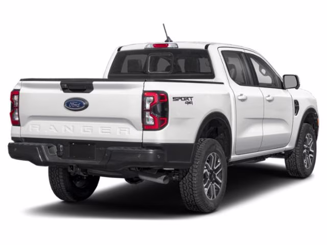 2025 White Ford Ranger Lariat 4X4 Truck