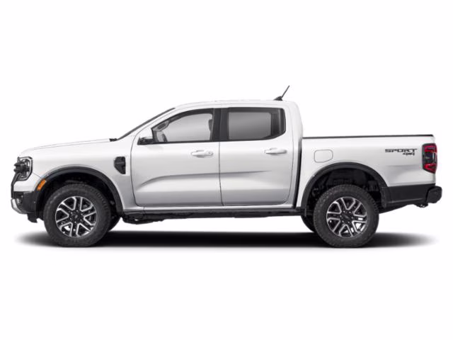 2025 White Ford Ranger Lariat 4X4 Truck