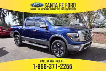 2024 Deep Blue Pearl Nissan Titan Platinum Reserve RWD Truck