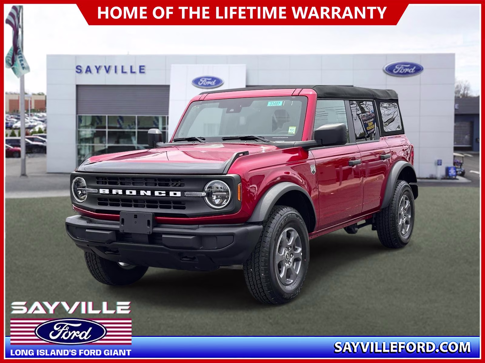 2025 Ruby Red Metallic Tinted Clearcoat Ford Bronco Big Bend 4 Door 4x4 4X4 SUV