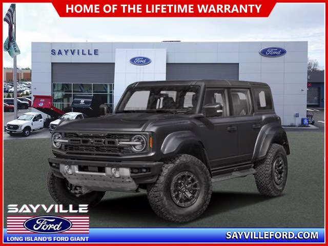 2025 Shadow Black Ford Bronco Raptor 4 Door Advanced 4x4 4X4 SUV