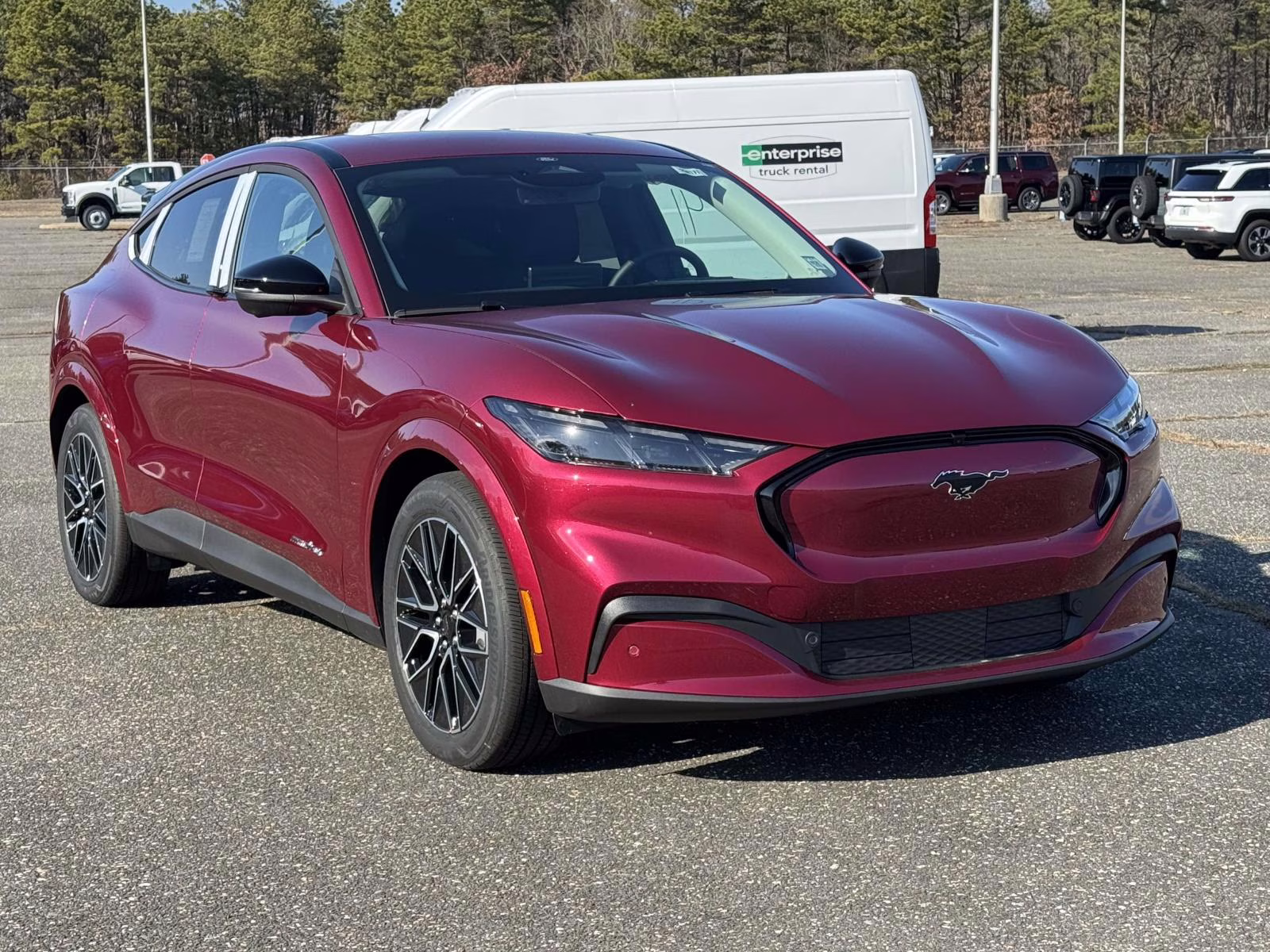 2025 Red Ford Mustang Mach-E Premium AWD AWD SUV