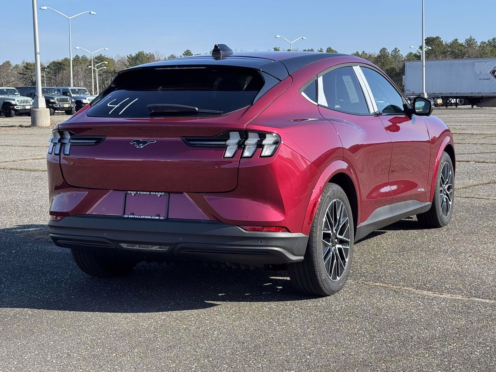 2025 Red Ford Mustang Mach-E Premium AWD AWD SUV