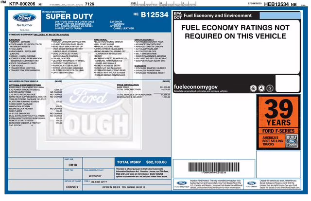 2017 Caribou Metallic Ford Super Duty F-350 DRW Lariat 4X4 Chassis