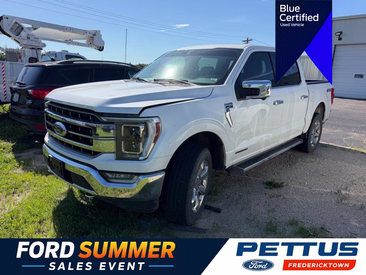 2021 Oxford White Ford F-150 Lariat 4X4 Truck