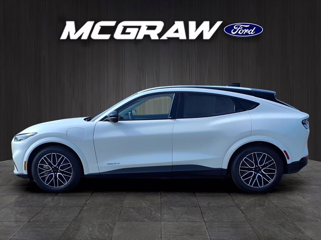 2025 White Metallic Ford Mustang Mach-E Premium RWD SUV
