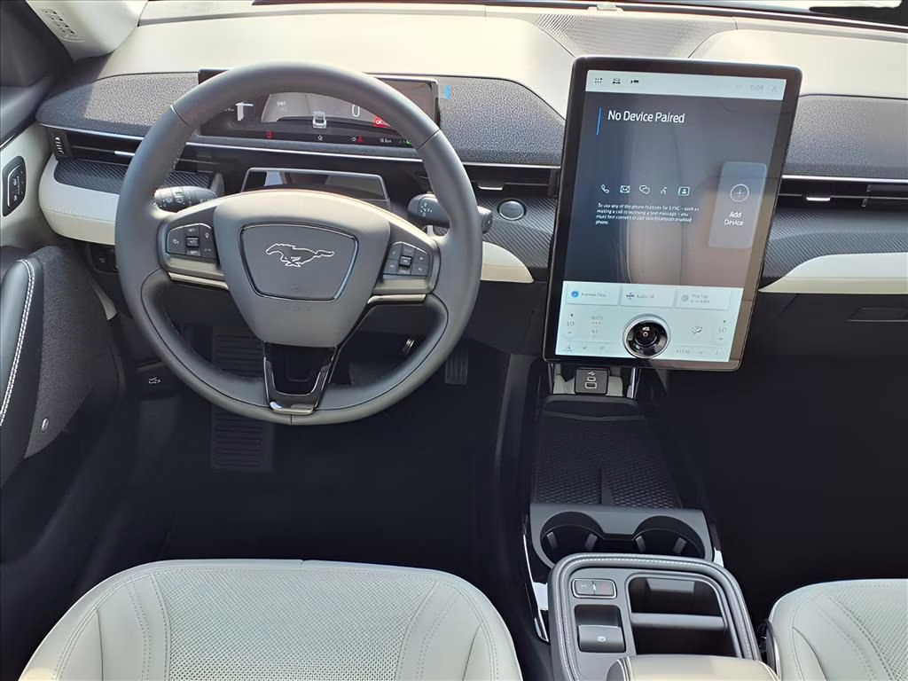 2025 White Metallic Ford Mustang Mach-E Premium RWD SUV