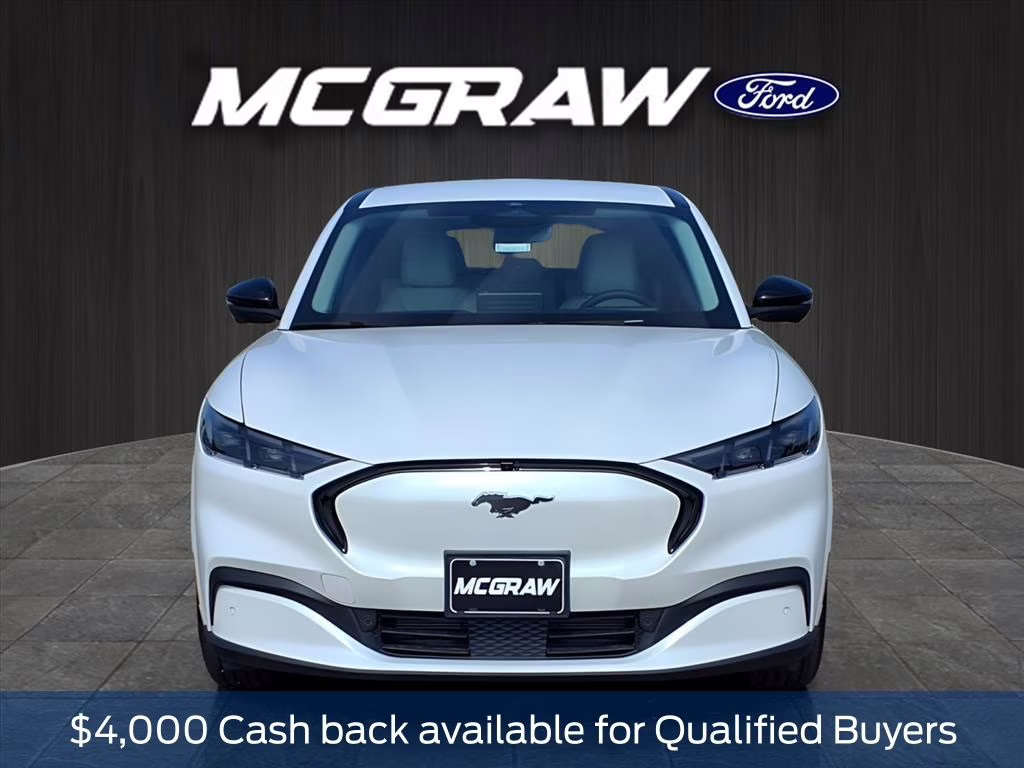 2025 White Metallic Ford Mustang Mach-E Premium RWD SUV